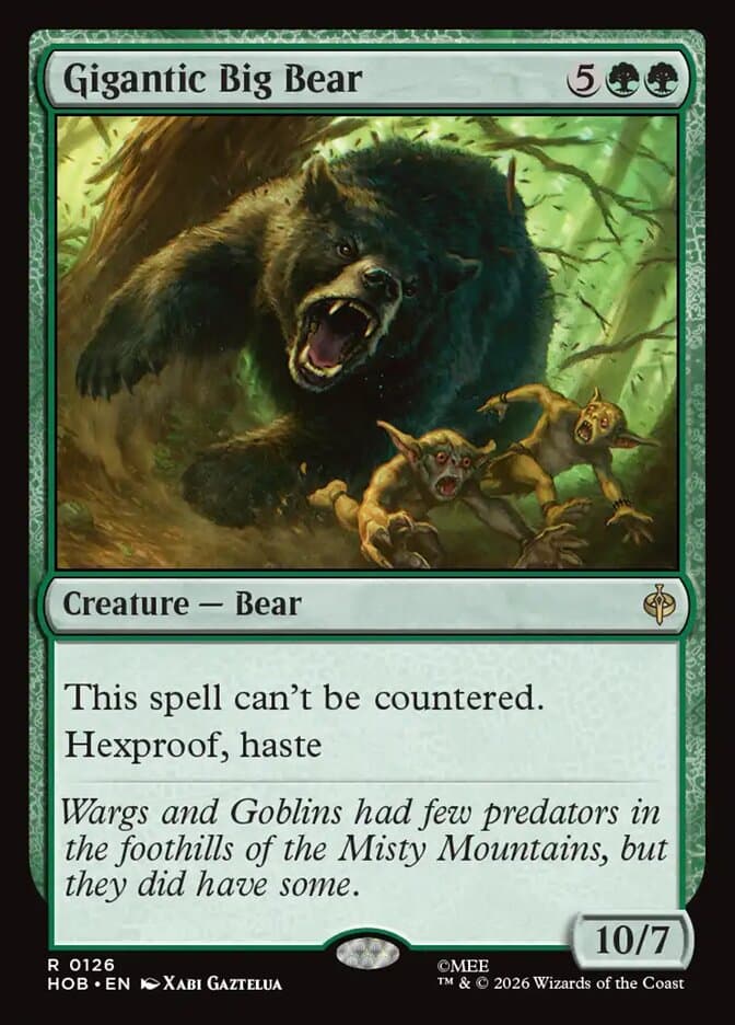 Gigantic Big Bear — The Hobbit 126