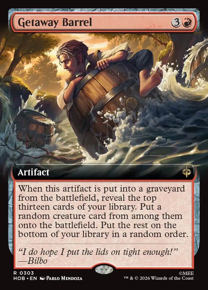 Getaway Barrel — The Hobbit 303
