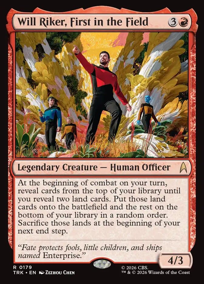 Will Riker, First in the Field — Star Trek 179