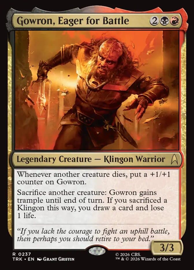 Gowron, Eager for Battle — Star Trek 237