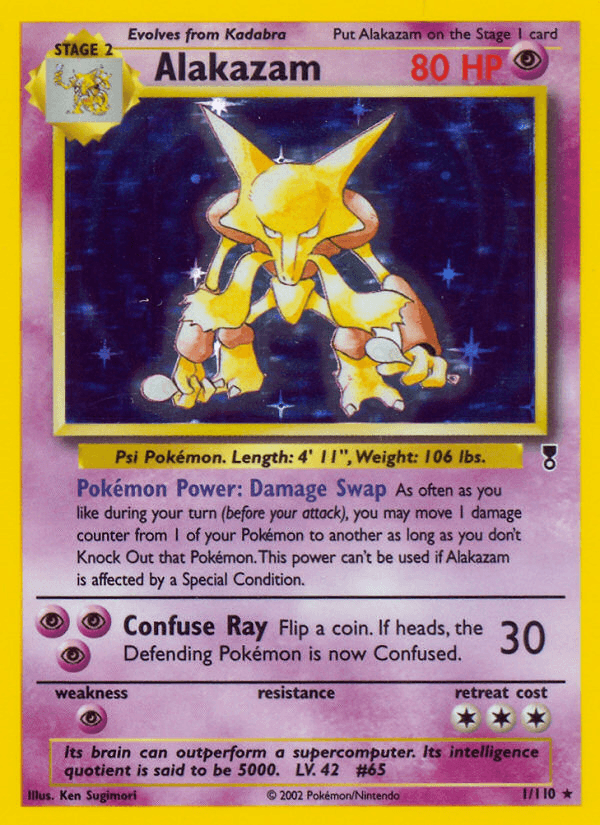 Alakazam — Legendary Collection, graded PSA 10