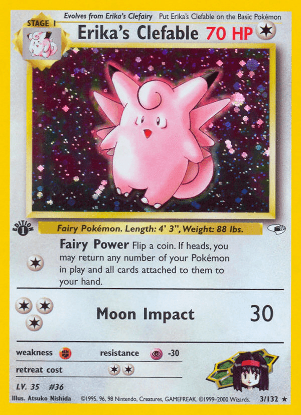 Erika's Clefable — Gym Heroes 3/132