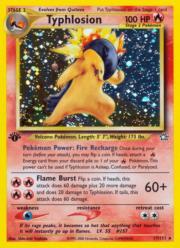 Typhlosion — Neo Genesis, graded BGS 10