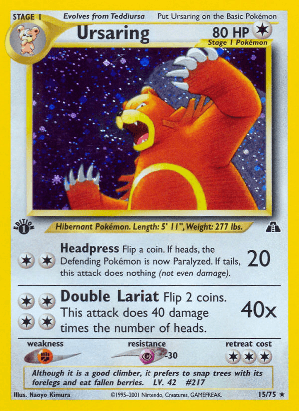 Ursaring — Neo Discovery, graded BGS 10