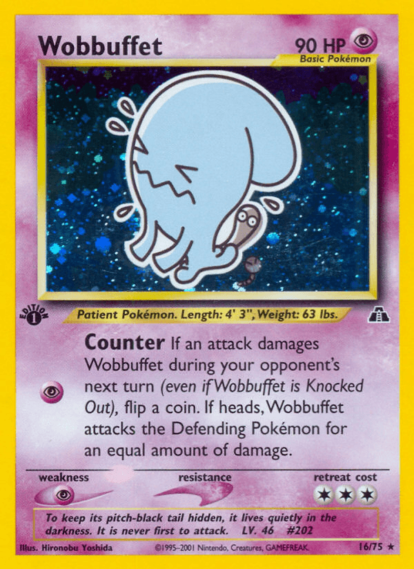 Wobbuffet — Neo Discovery, graded BGS 10