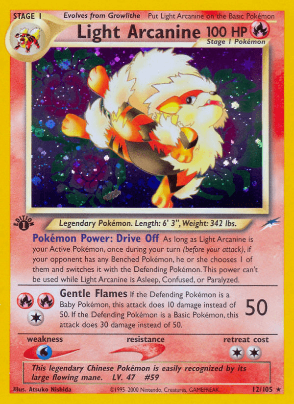 Light Arcanine — Neo Destiny 12/105