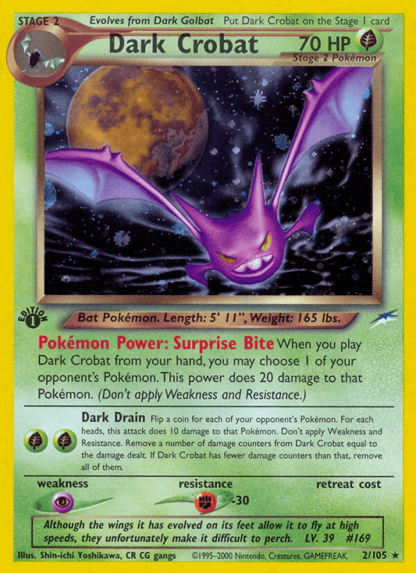 Dark Crobat — Neo Destiny, graded CGC 9