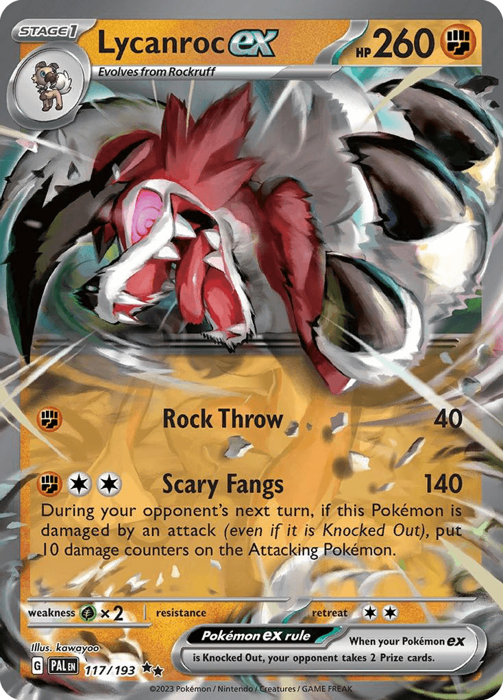 Lycanroc ex — Paldea Evolved 117/193