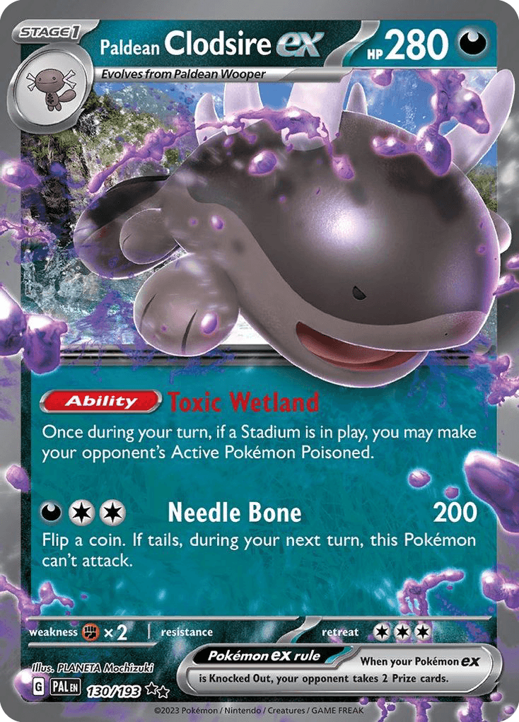 Paldean Clodsire ex — Paldea Evolved 130/193