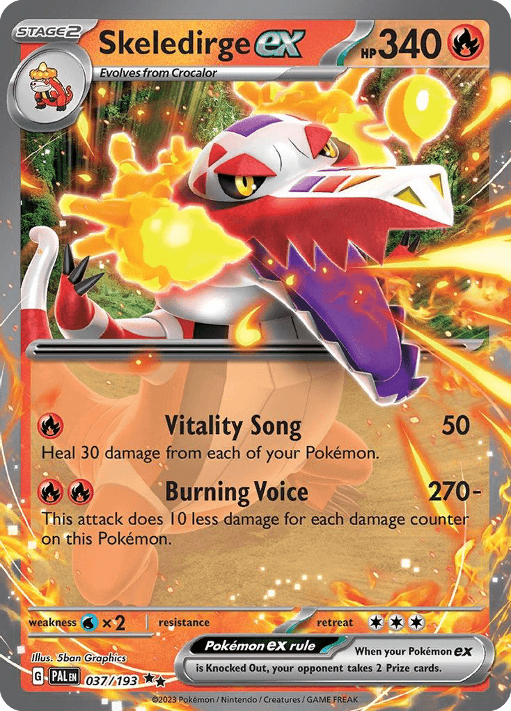Skeledirge ex — Paldea Evolved 37/193