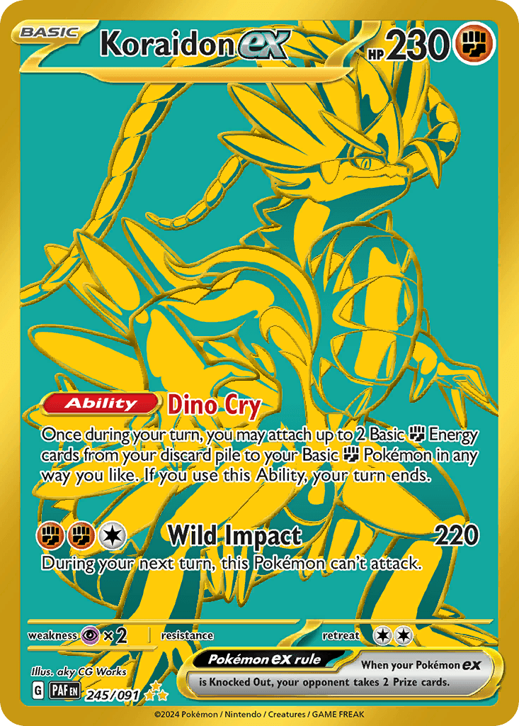 Koraidon ex — Paldean Fates 245/91