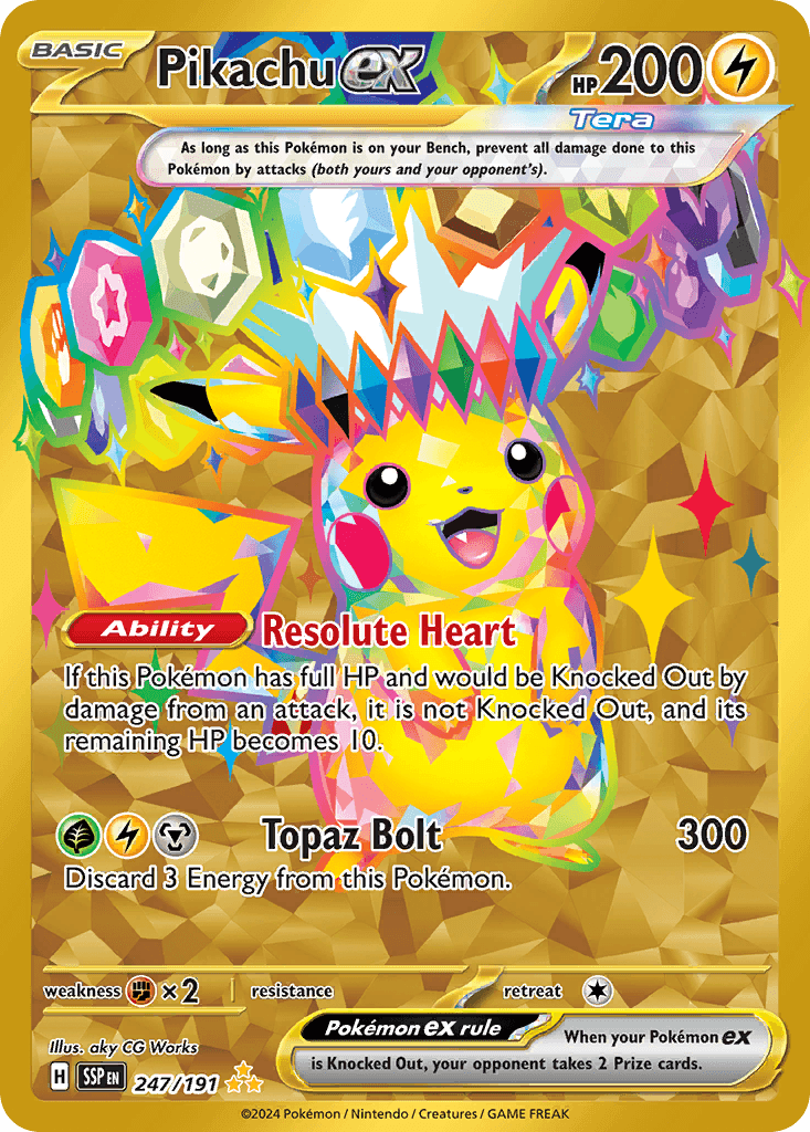 Pikachu ex — Surging Sparks 247/191