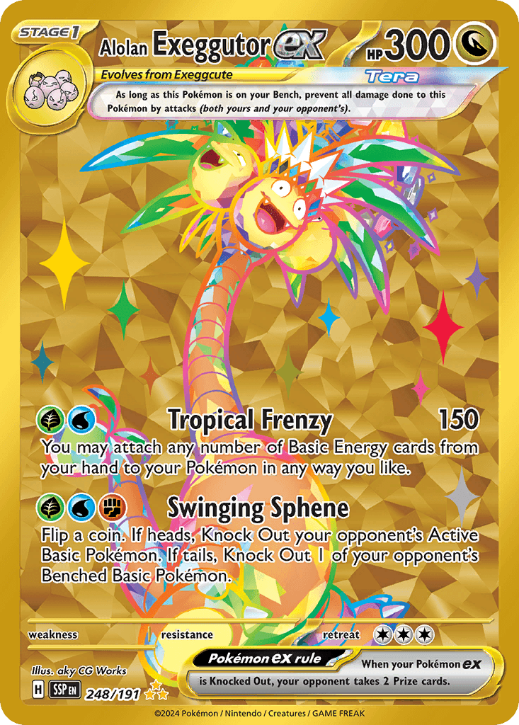 Alolan Exeggutor ex — Surging Sparks 248/191