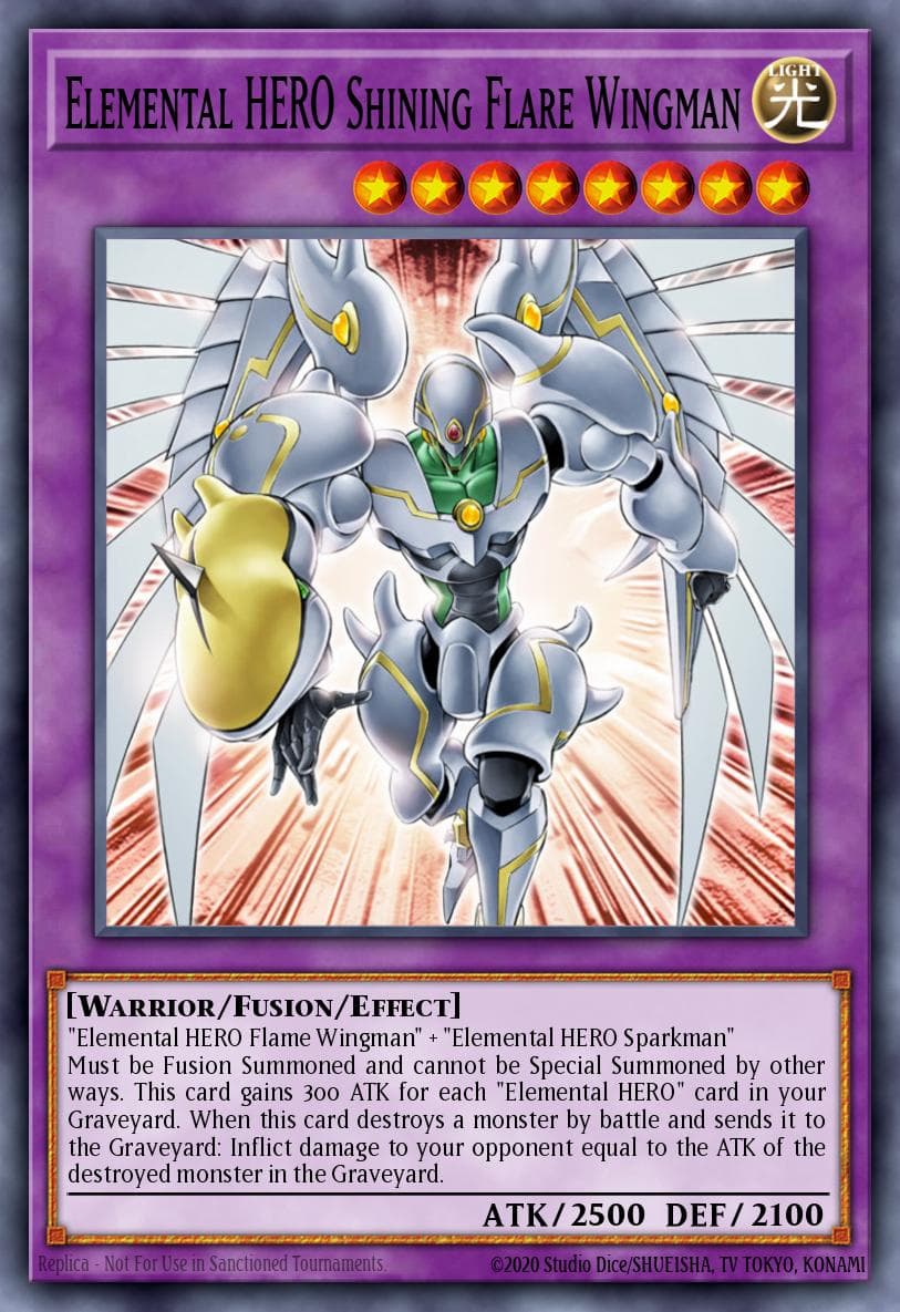Elemental HERO Shining Flare Wingman — Dark Revelation Volume 4, graded BGS 9