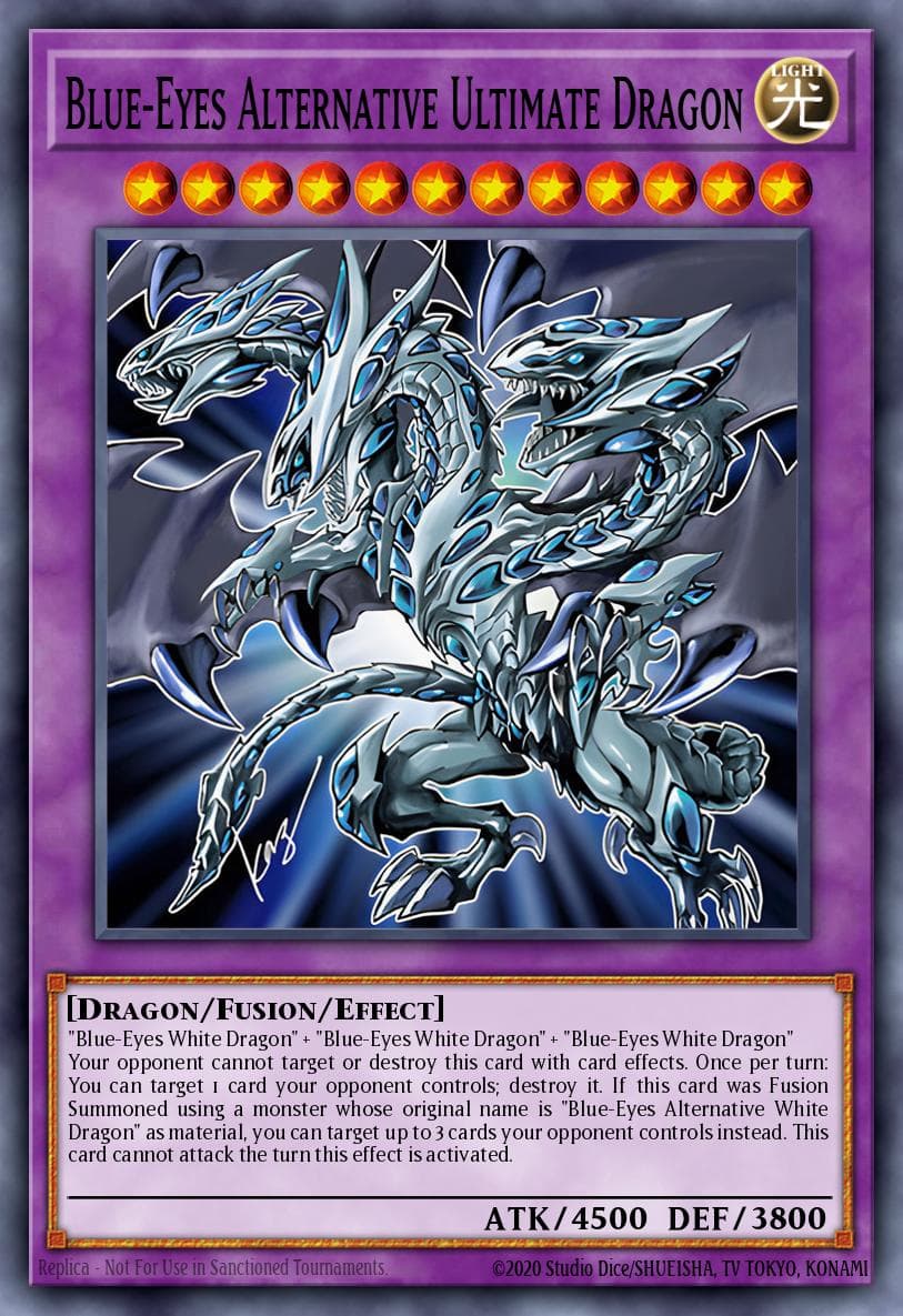 Blue-Eyes Alternative Ultimate Dragon — 2019 Gold Sarcophagus Tin TN19-EN001