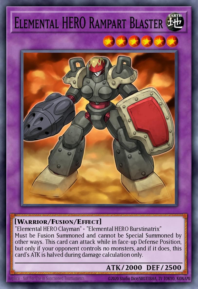 Elemental HERO Rampart Blaster — Dark Revelation Volume 4 DR04-EN093