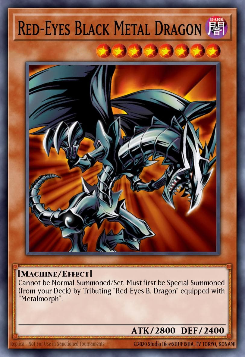 Red-Eyes Black Metal Dragon — Yu-Gi-Oh! Forbidden Memories promotional cards FMR-001