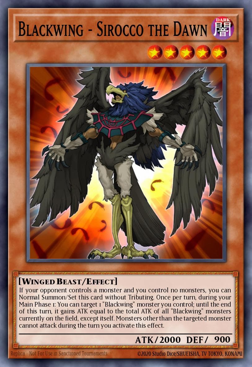 Blackwing - Sirocco the Dawn — Duelist League 17 participation cards DL17-EN007