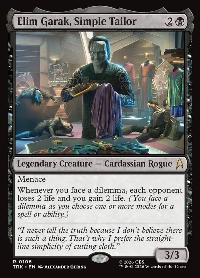 Elim Garak, Simple Tailor — Star Trek 106