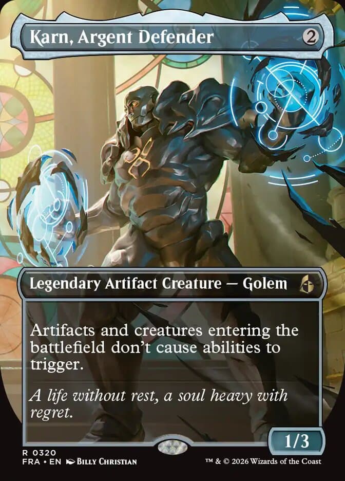 Karn, Argent Defender — Reality Fracture, graded BGS 10