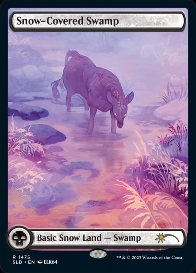 Snow-Covered Swamp — Secret Lair Drop 1475