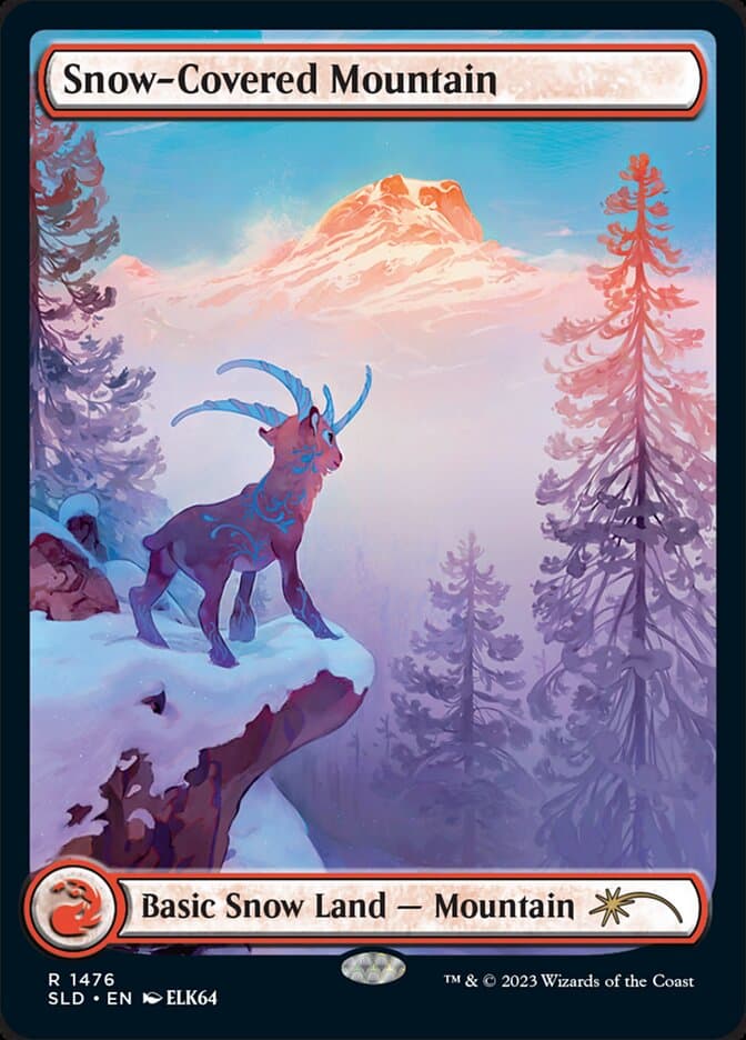 Snow-Covered Mountain — Secret Lair Drop 1476
