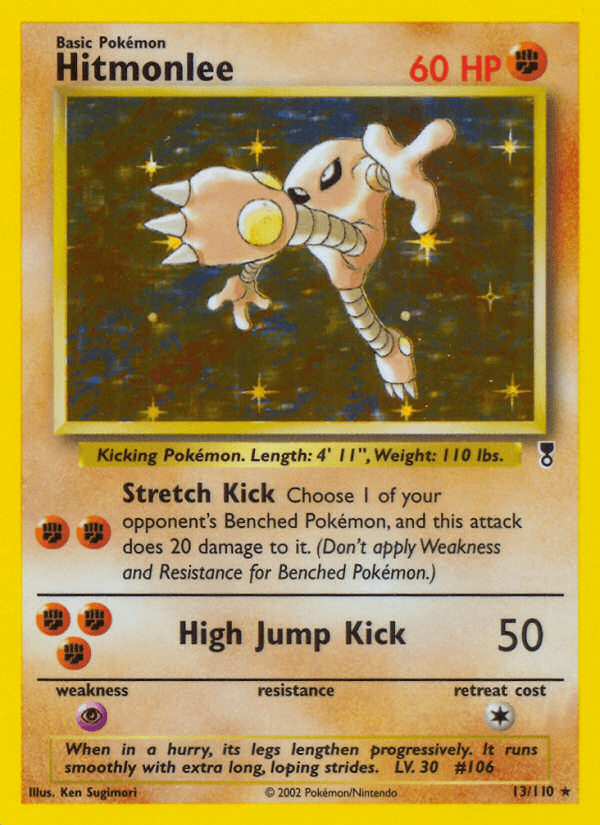 Hitmonlee — Legendary Collection, graded PSA 8
