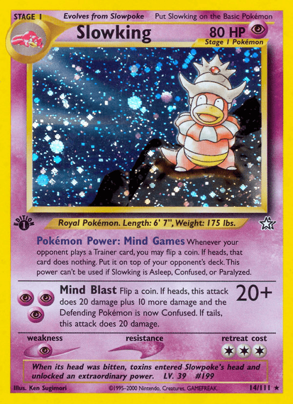 Slowking — Neo Genesis, graded BGS 8.5