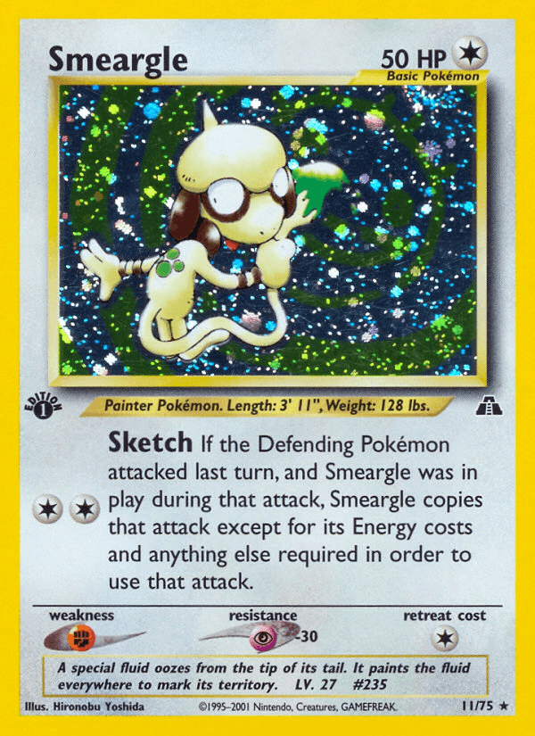 Smeargle — Neo Discovery, graded PSA 9