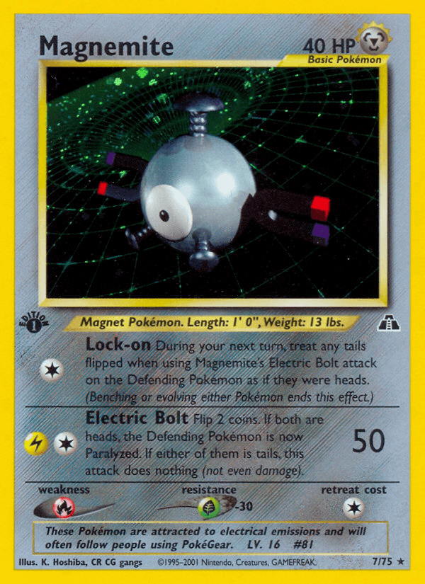 Magnemite — Neo Discovery, graded BGS 9