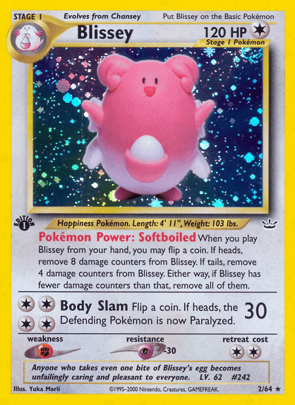 Blissey — Neo Revelation, graded BGS 9.5
