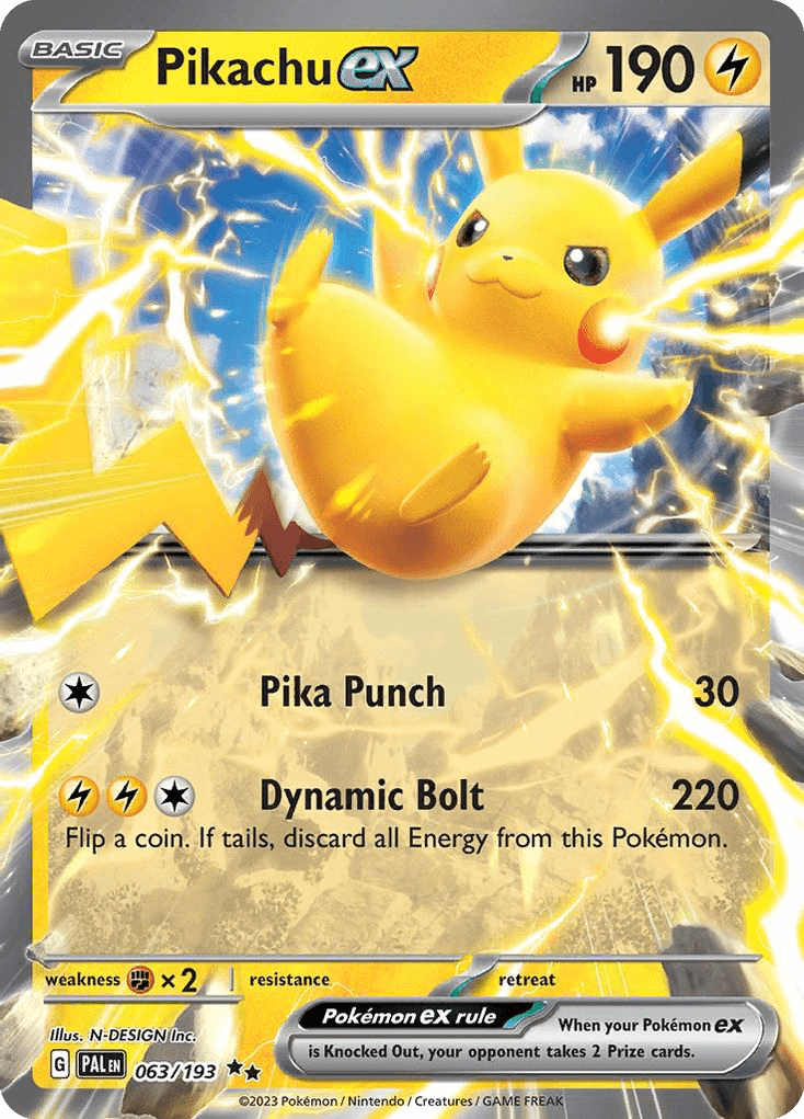 Pikachu ex — Paldea Evolved 63/193