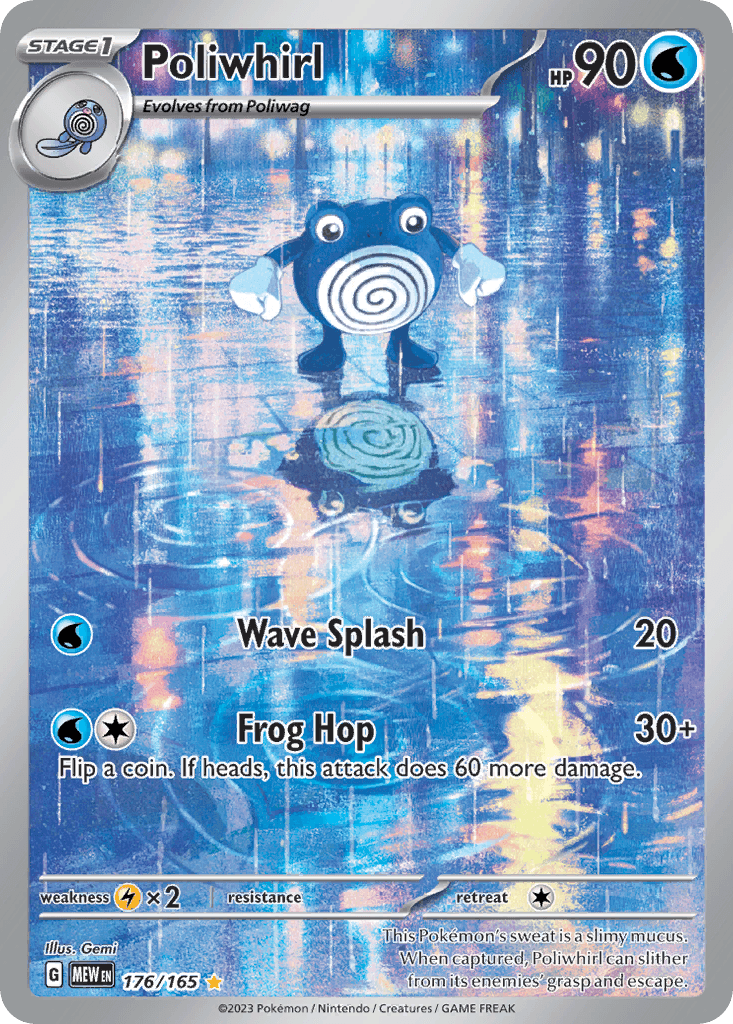 Poliwhirl — 151, graded PSA 9