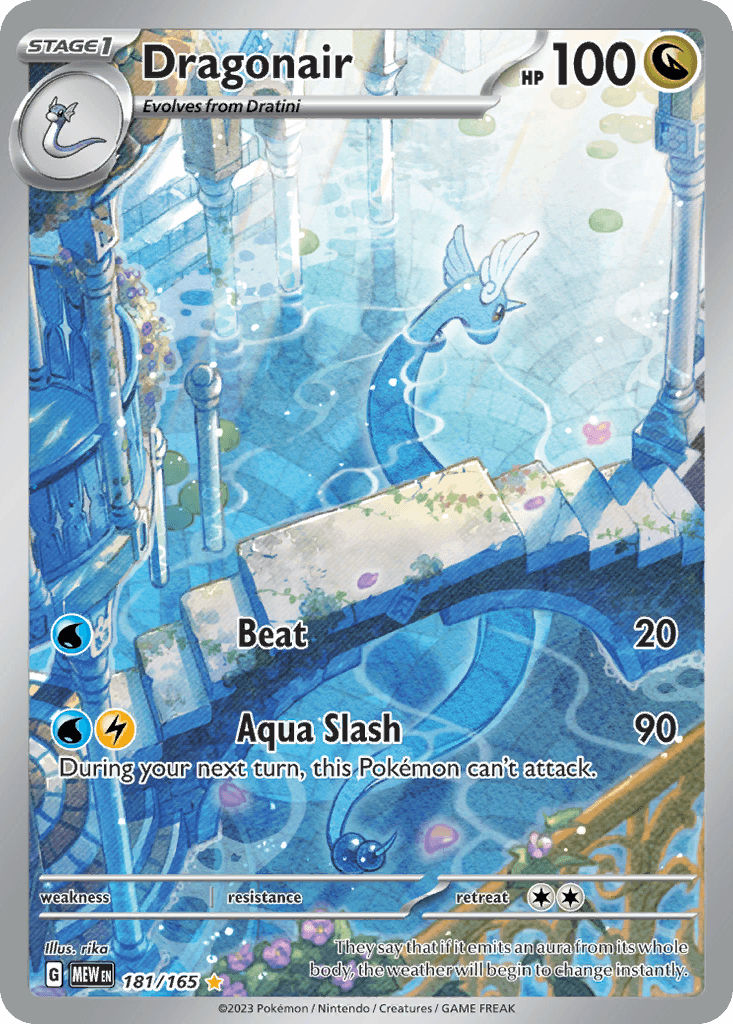 Dragonair — 151, graded PSA 9