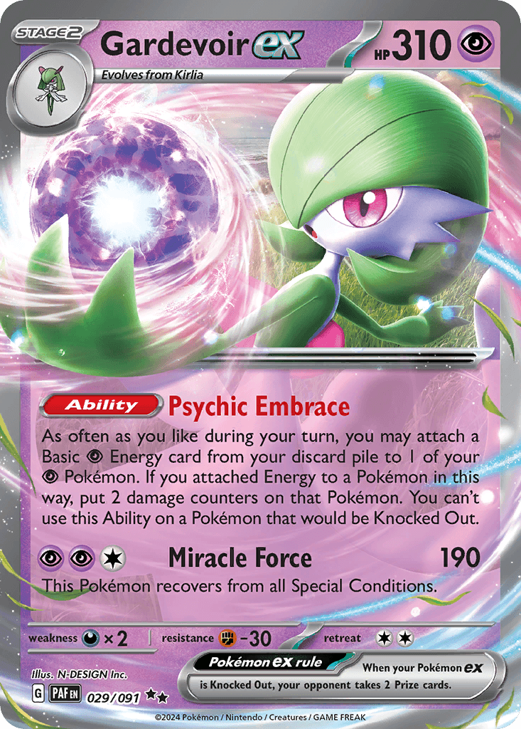 Gardevoir ex — Paldean Fates 29/91