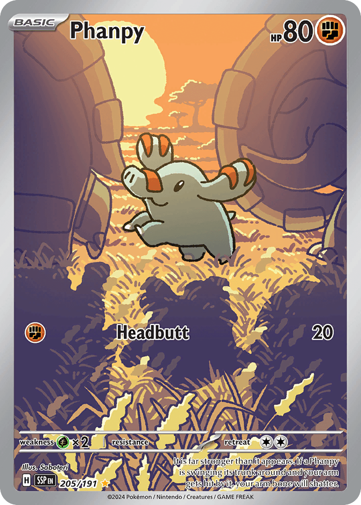Phanpy — Surging Sparks 205/191