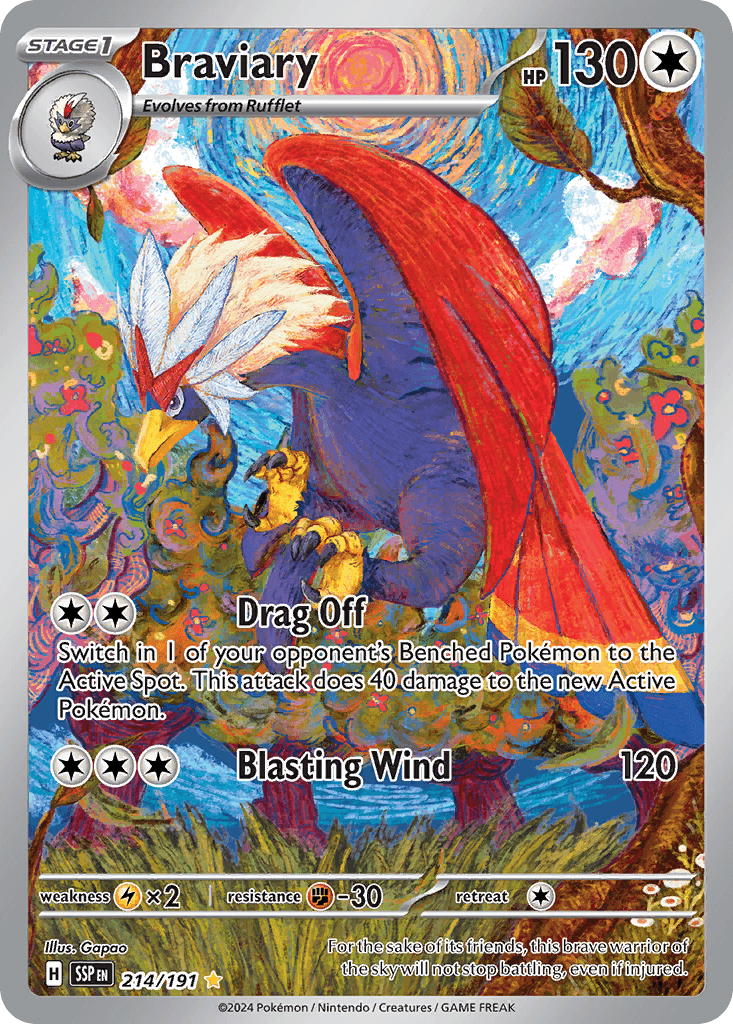 Braviary — Surging Sparks 214/191