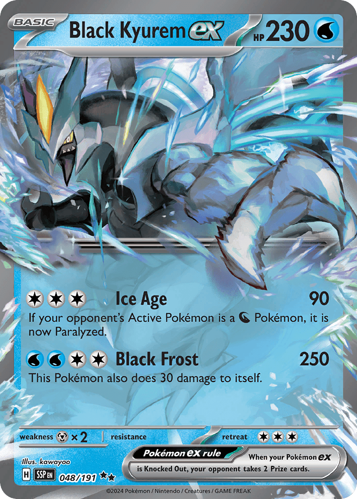 Black Kyurem ex — Surging Sparks 48/191
