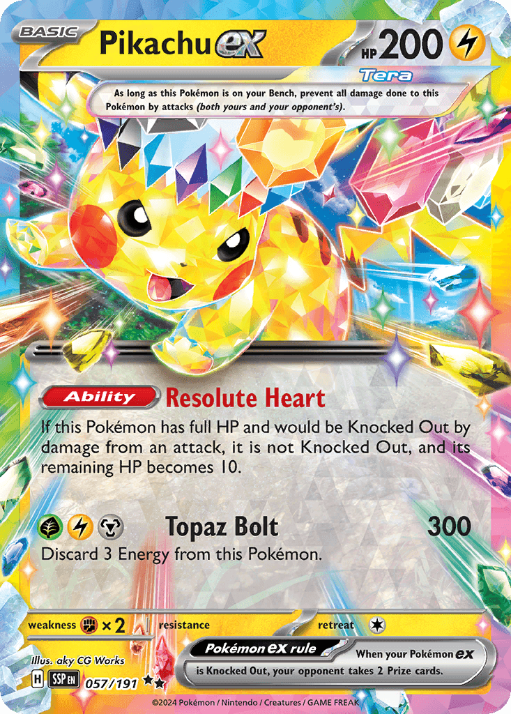 Pikachu ex — Surging Sparks 57/191