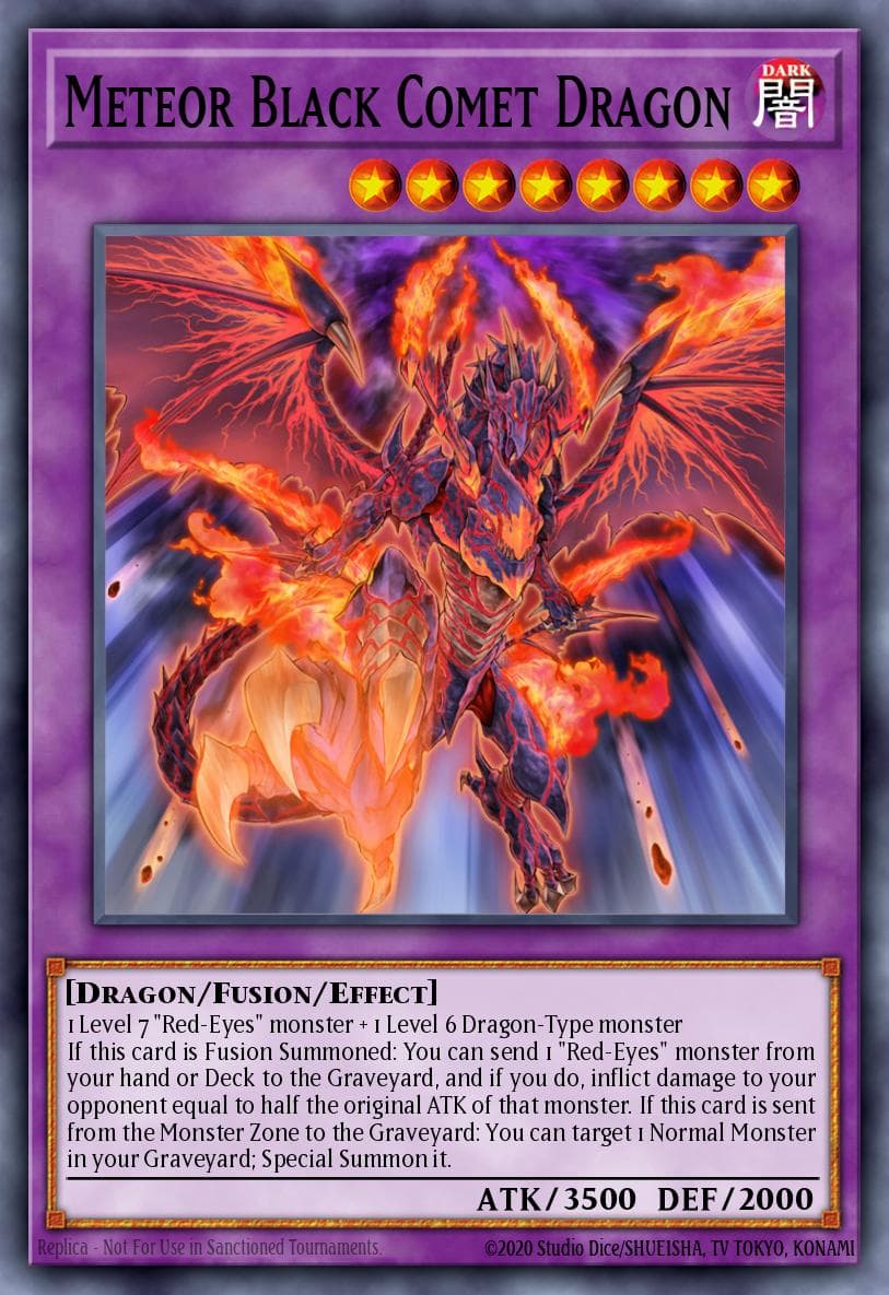 Meteor Black Comet Dragon — Ghosts From the Past GFTP-EN096