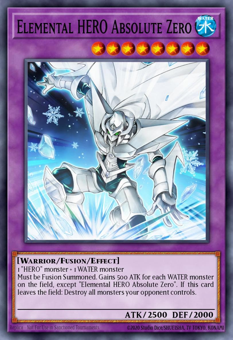 Elemental HERO Absolute Zero — Yu-Gi-Oh! GX Volume 4 promotional card YG04-EN001