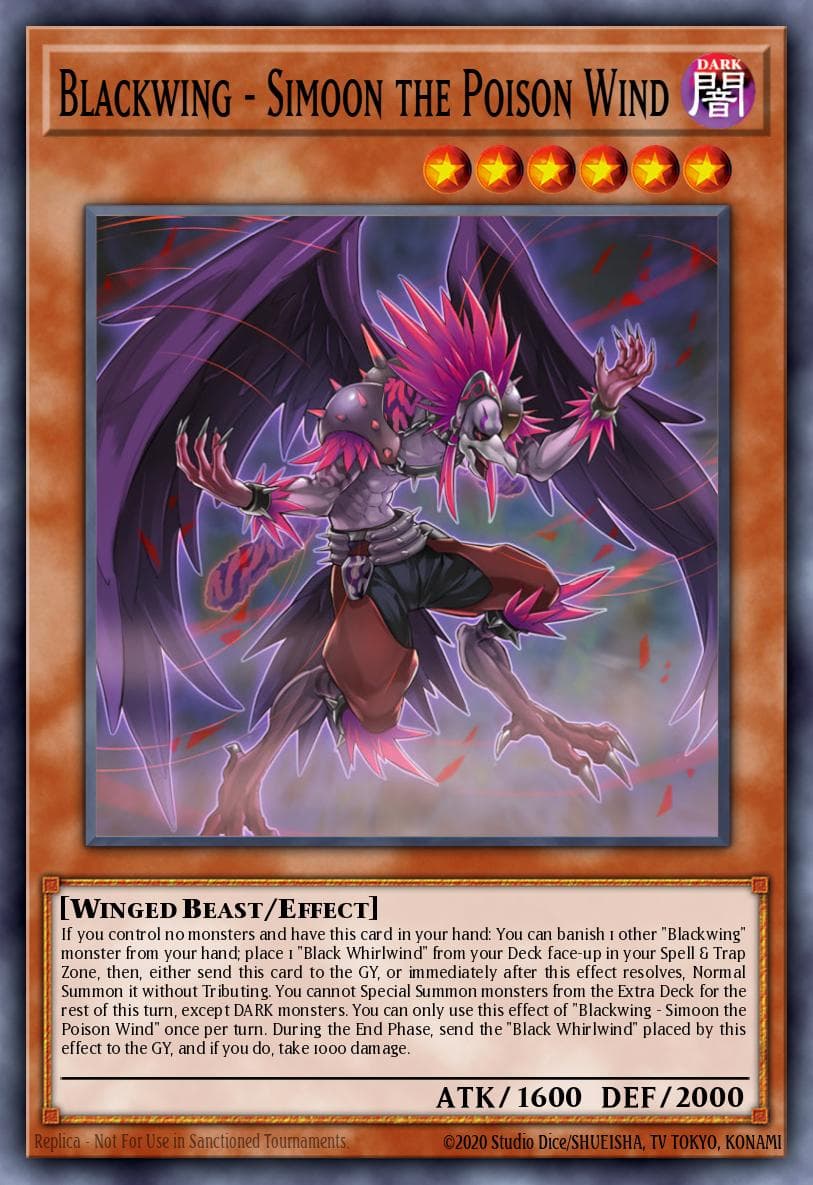 Blackwing - Simoon the Poison Wind — Legendary Duelists: White Dragon Abyss LED3-EN024