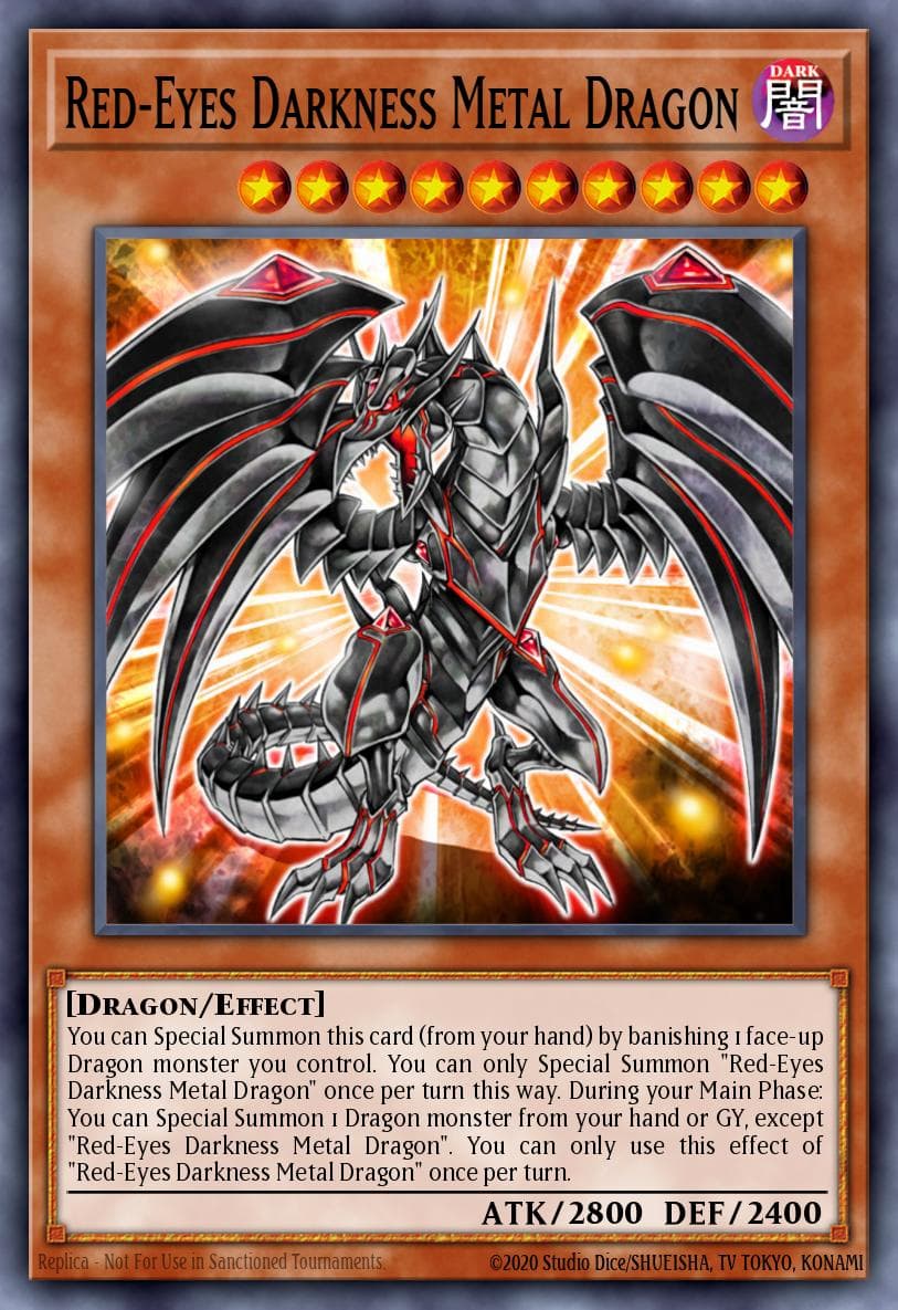 Red-Eyes Darkness Metal Dragon — Shonen Jump February 2009 subscription bonus JUMP-EN030